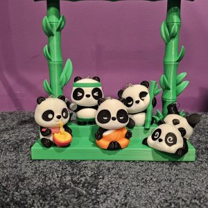 Panda Keychain Set